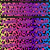 Custom Purple Purple-Pink 3D Pattern Design Leopard Authentic Baseball Jersey