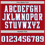 Custom Red White-Royal Authentic Baseball Jersey