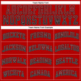 Custom Red Black-Gray Authentic Drift Fashion Baseball Jersey