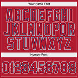 Custom Stitched Red Red-Navy Sports Pullover Sweatshirt Hoodie