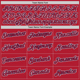 Custom Stitched Red Red-Navy Sports Pullover Sweatshirt Hoodie