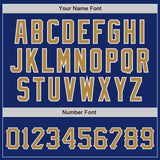 Custom Royal Old Gold-White Authentic Baseball Jersey