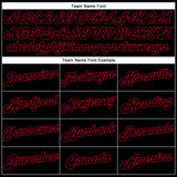 Custom White Black-Red Authentic Split Fashion Basketball Jersey