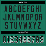 Custom Kelly Green Black-White Mesh Split Fashion Football Jersey