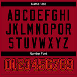 Custom White Red-Black Mesh Split Fashion Football Jersey