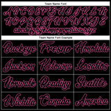 Custom White Black-Pink Authentic Split Fashion Baseball Jersey