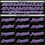 Custom Black Purple-Orange Authentic Split Fashion Baseball Jersey