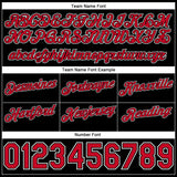 Custom Kelly Green Red-Black Authentic Throwback Split Fashion Basketball Shorts