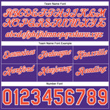 Custom Gray Orange-Purple Authentic Throwback Split Fashion Basketball Shorts
