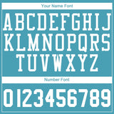Custom Teal White Round Neck Suit Basketball Jersey