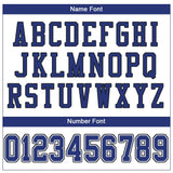 Custom White Royal-Black Mesh Authentic Football Jersey