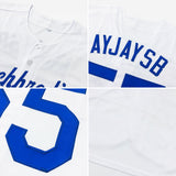 Custom White Royal-Red Authentic Baseball Jersey