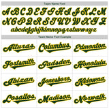 Custom White Green-Gold Authentic Baseball Jersey