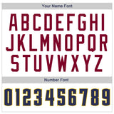 Custom White Navy-Gold Authentic Throwback Basketball Jersey