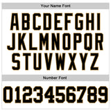 Custom White Black-Old Gold Mesh Authentic Throwback Football Jersey