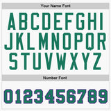 Custom White Kelly Green-Purple Authentic Baseball Jersey