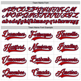 Custom White Red-Navy Authentic Baseball Jersey