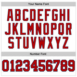 Custom White Red-Navy Authentic Baseball Jersey